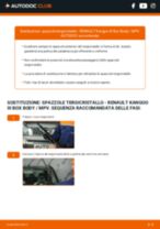 Cambio Tergicristalli anteriore e posteriore RENAULT Kangoo III Box Body / MPV: guida pdf
