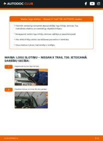 Kā veikt nomaiņu: 2.2 dCi 4x4 Nissan X-Trail T30 Stikla tīrītāja slotiņa
