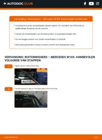 Vervanging uitvoeren: Ruitenwissers A 180 CDI 2.0 (169.007, 169.307) Mercedes W169