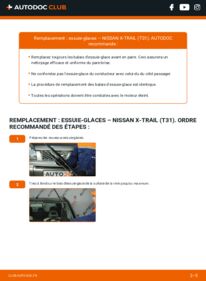 Comment effectuer un remplacement de Essuie-glace 2.0 dCi 4x4 Nissan t31