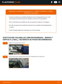 Cómo sustitución de Escobillas de Limpiaparabrisas 2.1 TD Renault Espace J63