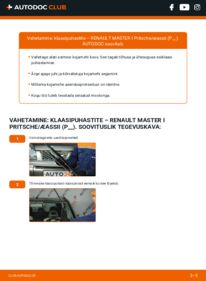 Kuidas välja vahetamist läbi viia: RENAULT MASTER I Platform/Chassis (P__) 2.5 D Pesurikumm