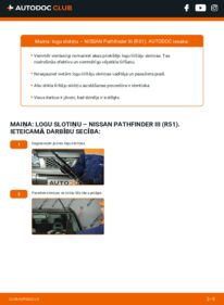 Kā veikt nomaiņu: 2.5 dCi 4WD Nissan Pathfinder R51 Stikla tīrītāja slotiņa