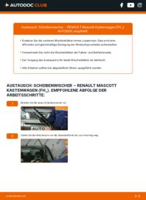 Wie der Wechsel durchführt wird: Scheibenwischer RENAULT Mascott Kastenwagen (FH_) 110 tauschen