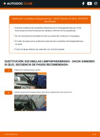 Cómo cambiar: escobillas limpiaparabrisas de la parte delantera - DACIA  Sandero III (BJI)