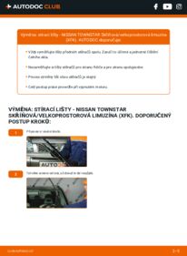 Jak provést výměnu: List stěrače TOWNSTAR Skříňová/velkoprostorová limuzína (XFK) 1.3