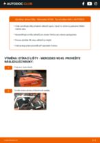 Profesionální průvodce výměnou součástky List stěrače na tvém autě Mercedes W245 B 180 CDI 2.0 (245.207)