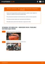 Profesjonalny poradnik wymiany produktu Pióro wycieraczki w Twoim samochodzie Mercedes W245 B 180 CDI 2.0 (245.207)