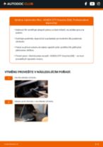 Podrobné PDF tutoriály, jak vyměnit Kabinovy filtr na autě HONDA CITY Saloon (GM)