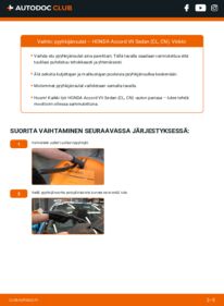 Kuinka vaihtaa Pyyhkijänsulat 2.2 i-CTDi (CN1) Honda Accord CL7 -autoon