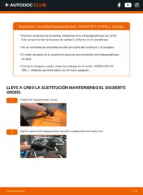 Cómo sustitución de Escobillas de Limpiaparabrisas 2.2 i-DTEC AWD (RE6) Honda CR-V IV