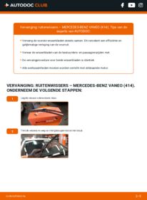Vervanging uitvoeren: Ruitenwissers 1.7 CDI (414.700) Mercedes W414