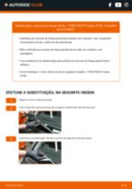 Mudar Escovas do Limpa Vidros dianteiro e traseiro FORD FIESTA Box (FVD): guia pdf