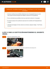 Cómo sustitución de Escobillas de Limpiaparabrisas 1.4 TDCi Ford Fiesta Mk5
