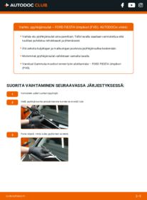 Kuinka vaihtaa Pyyhkijänsulat 1.8 D (FVJ) Ford Fiesta Mk2 Van -autoon