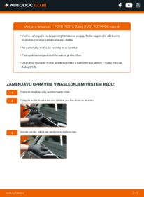 Kako izvesti menjavo: Metlica brisalnika stekel Fiesta Mk2 Van (FVD) 1.8 D (FVJ)
