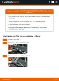 Jak provést výměnu: List stěrače Transit Connect Mk1 Van 1.8 TDCi