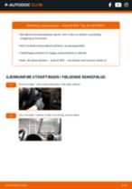 PDF med trinn for trinn-veiledning for bytte av AUDI A3 Sportback (8PA) Vindusviskere