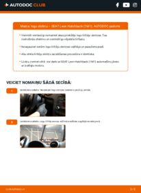 Kā veikt nomaiņu: 1.9 TDI Seat Leon Mk1 Stikla tīrītāja slotiņa