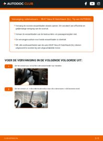 Vervanging uitvoeren: Ruitenwissers 1.9 TDI Seat Ibiza 6l1