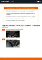 VW POLO Saloon Utastér levegő szűrő cseréje: javítási kézikönyv pdf