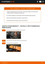 VW POLO Ohjauspylvään + Sähköinen Ohjaustehostin vaihto: ohjekirja