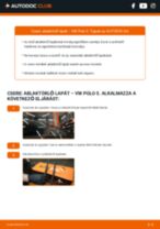 VW POLO Saloon első és hátsó Törlőlapát cseréje: javítási kézikönyv pdf