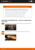 VW POLO Saloon Scheibenwischer hinten und vorne austauschen: Anweisung pdf