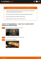Online-ohjekirja, kuinka vaihtaa Tuulilasinpyyhkijät AUDI 100 Coupe (C1) -malliin