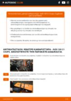Online εγχειρίδιο για να αλλάξετε Υαλοκαθαριστήρας σε AUDI 100 Coupe (C1)