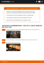 AUDI 100 Coupe (C1) Scheibenwischerblätter: Online-Anweisung zum selbstständigen Ersetzen