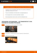Hoe Achterruitwisser achter en vóór vervangen VW TRANSPORTER III Box - handleiding online