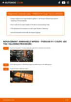 Step by step PDF-tutorial on Wiper Blades PORSCHE 911 replacement