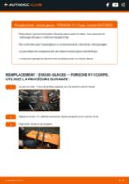 Comment faire le remplacement pour Essuie-glaces sur ma 911 Cabriolet 3.2 SC Carrera ? Guides étape par étape