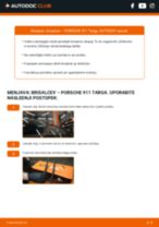 Vgraditi Metlice brisalcev PORSCHE 911 Targa - priročniki po korakih