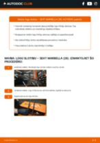 SEAT Marbella Hatchback (28) 1994 instrukcijas par remontu un apkopi