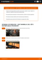 Profesjonalny poradnik wymiany produktu Pióro wycieraczki w Twoim samochodzie Seat Marbella 28 0.9
