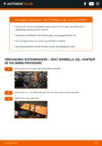 De professionele reparatiehandleiding voor Transmissie Olie en Versnellingsbakolie-vervanging in je Seat Marbella 28 0.8