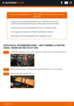 Tutorial zur Reparatur und Wartung für SEAT Marbella Kastenwagen (028A) 1989