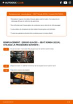 Comment changer Essuie-glaces SEAT RONDA arrière et avant - Manuel pdf