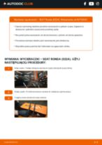 Instrukcja samodzielnej wymiany Pióro wycieraczki w SEAT RONDA