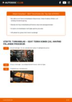 DIY-manual för byte av Torkarblad i SEAT TERRA