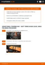 Detaljeret SEAT TERRA 19960 guide i PDF format