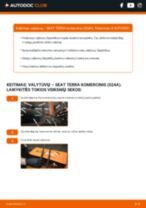 Kaip pakeisti gale ir priekyje Stiklo valytuvai SEAT TERRA Box (024A) - instrukcijos internetinės