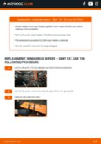 DIY manual on replacing SEAT 131 Wiper Blades