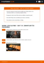 DIY rokasgrāmata par Stikla tīrītāja slotiņa nomaiņu SEAT 131