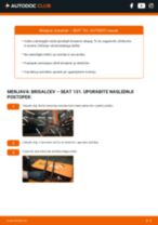 DIY-priročnik za zamenjavo Metlica brisalnika stekel v SEAT 131