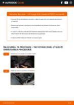 Manual de bricolaj pentru substituir Filtru habitaclu in VW VOYAGE