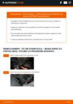 Le guide professionnel de remplacement pour Filtre à Carburant sur votre Skoda Rapid NH3 1.4 TSI