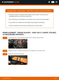 Comment effectuer un remplacement de Essuie-glace 1.9 Audi 100 Coupe